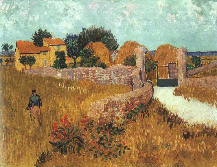 Vincent Van Gogh Farmhouse in Provence Spain oil painting art